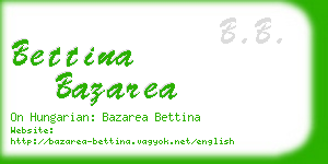 bettina bazarea business card